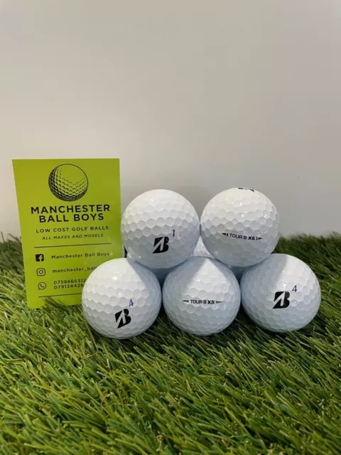 12 Bridgestone Tour BXS Golf Balls 1 Dozen Pearl / A Grade