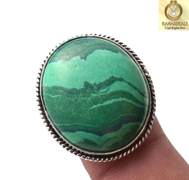 Malachite Plated Ring Jewellery Sale Value-priced @1.99-60638