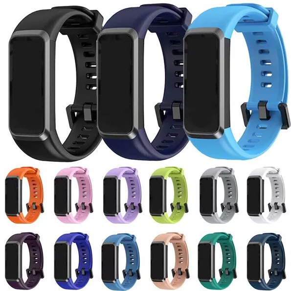 Bracelet De Montre De Remplacement En Silicone Souple Pour Huawei Band 4 / F