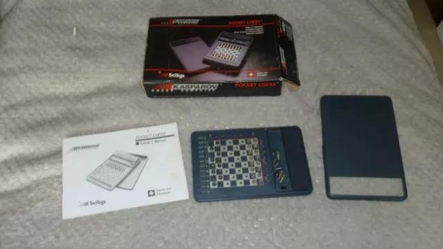 SciSys Kasparov Pocket Chess Computer, boxed and fully working