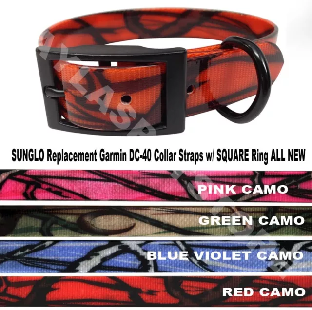 1 Inch Sunglo Camo Universal Heavy Duty Dog Fence Replacement Strap 4 Colors