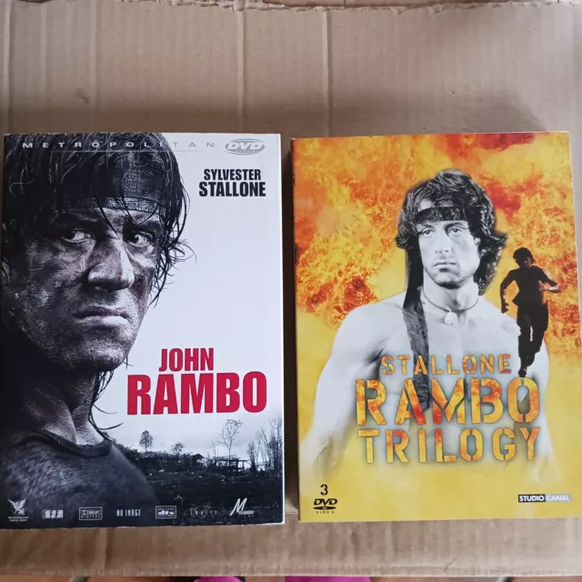 Dvd Stallone " Rambo Trilogy" + John Rambo "La Legende Est De Retour"