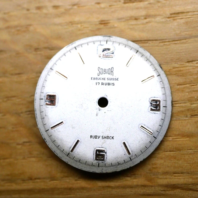 PIECE HORLOGERIE CADRAN DE MONTRE PLAT CAL. FHF 69/21 DATO DUWARD TRIUMPH