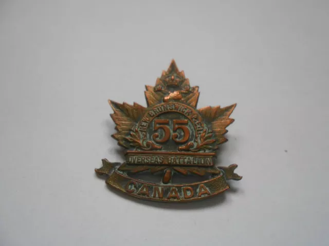 Canadian 55 overseas battalion  CEF  ww1  sweetheart badge