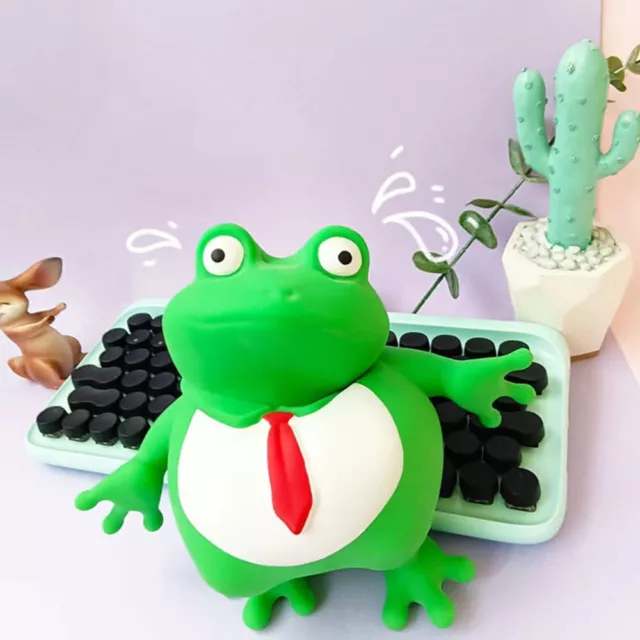 Cartoon Squeeze Toy Simulation Frog Stretchy Toy Lifelike Frog Squeezing Toy