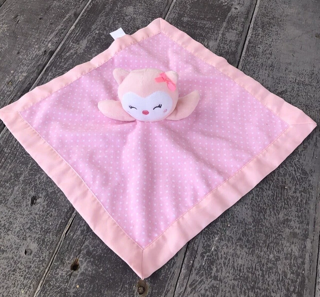Manta de Seguridad CARTER'S Amoroso BÚHO ROSA Child of Mine Puntos Respaldo Satinado