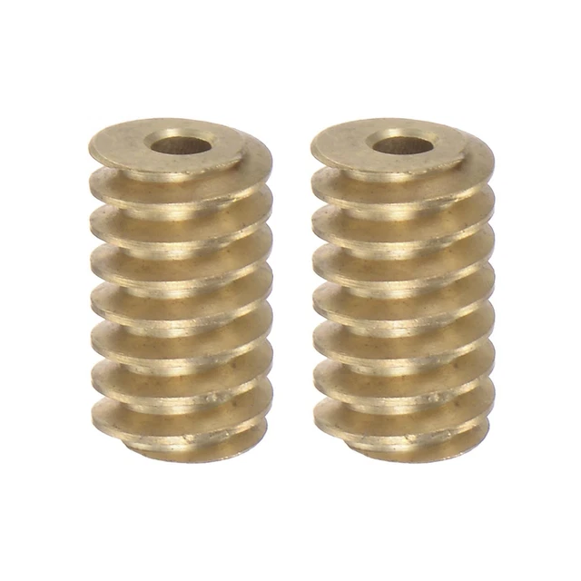 2pz Ingranaggio Albero Ottone 0.5 Modulo 2.3mm Foro Diametro Azionamento