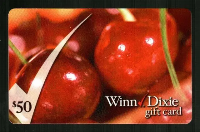 WINN-DIXIE Cherries 2009 Gift Card ( $0 - NO VALUE )