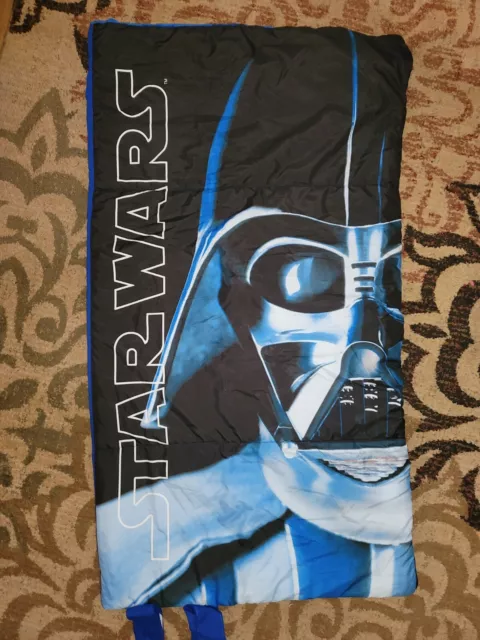 Star Wars Darth Vader Kids Sleeping Bag Blue Black 53" x 30"