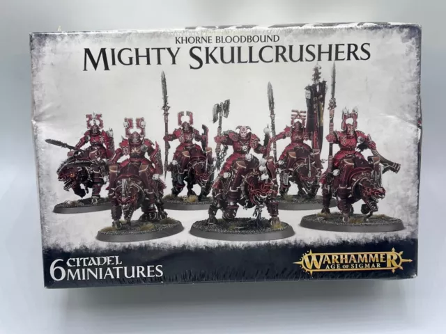 Warhammer 40000 Khorne Bloodbound Mighty Skullcrushers Age of Sigmar Sellado