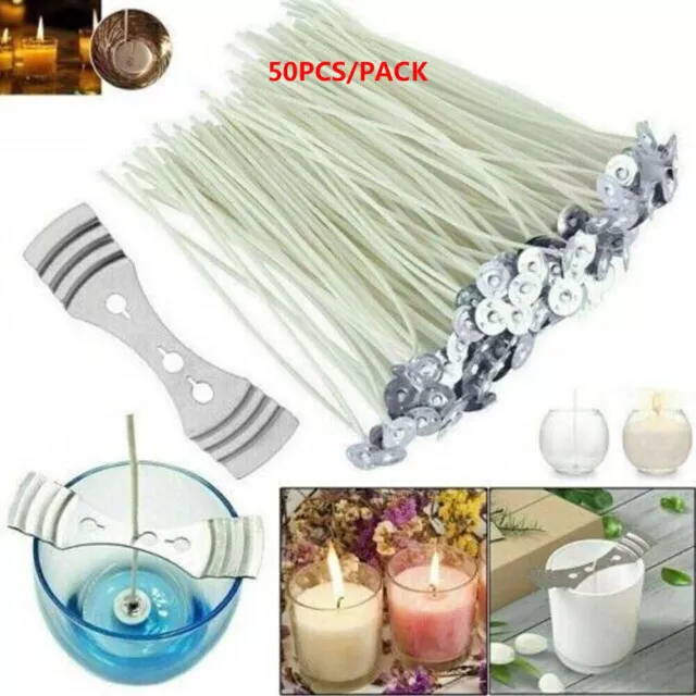 150Pcs Natural Candle Wicks, 50Pcs 8 Inch Candle Wicks, 50Pcs 6 Inch Candle  Wicks, 50Pcs 4