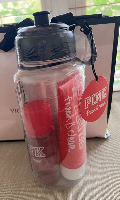 Victoria's Secret PINK Fresh & Clean RARE LE GIFT SET  MIST LOTION SCRUB FREE SH