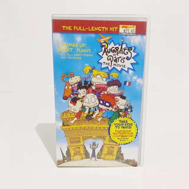 Rugrats in Paris: The Movie Nickelodeon VHS Tape 2001