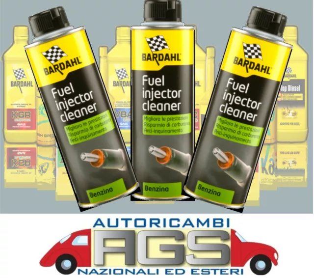 Bardahl Fuel Injector Cleaner Pulitore per Iniettori a Benzina 300 ml - Giallo