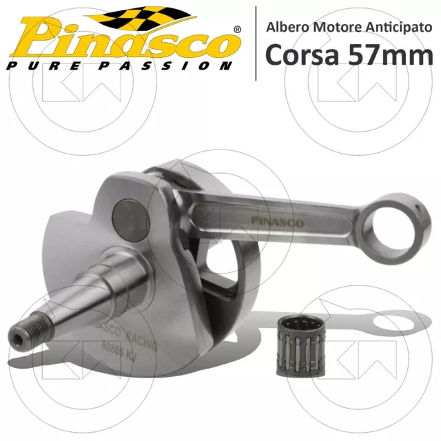 Vilebrequin Racing PINASCO Prévu VESPA Px 200 Pe 200 P200E Course 57