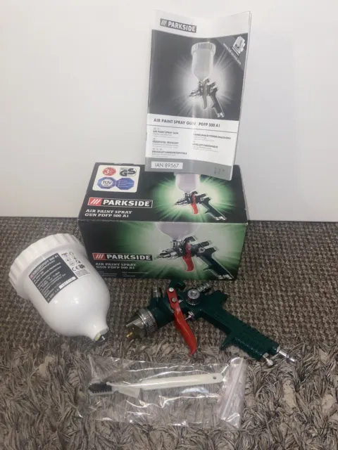 PARKSIDE 450W PAINT Sprayer ( Larger 1200ml Tank) PFS 400 A1 Boxed - Used  Once. £34.99 - PicClick UK