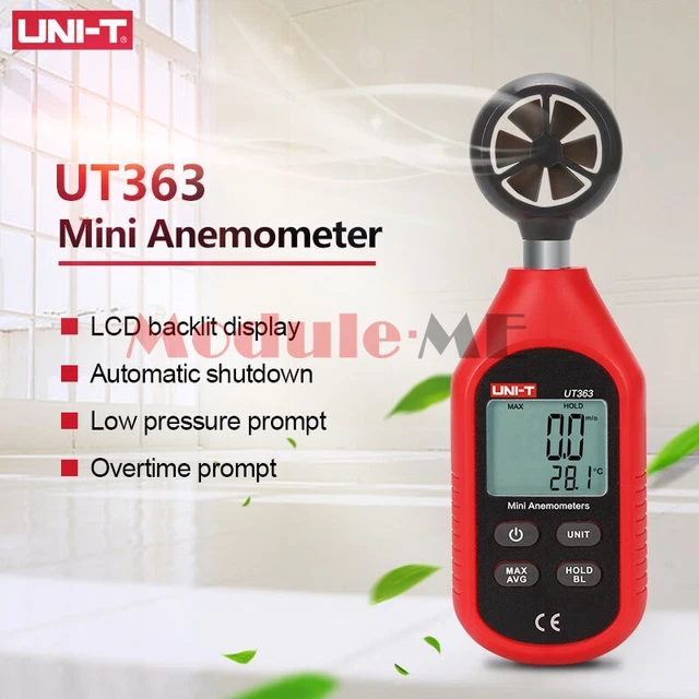 UNIT UT363 HANDHELD Anemometer Digital Air Flow Wind Speed Measurement