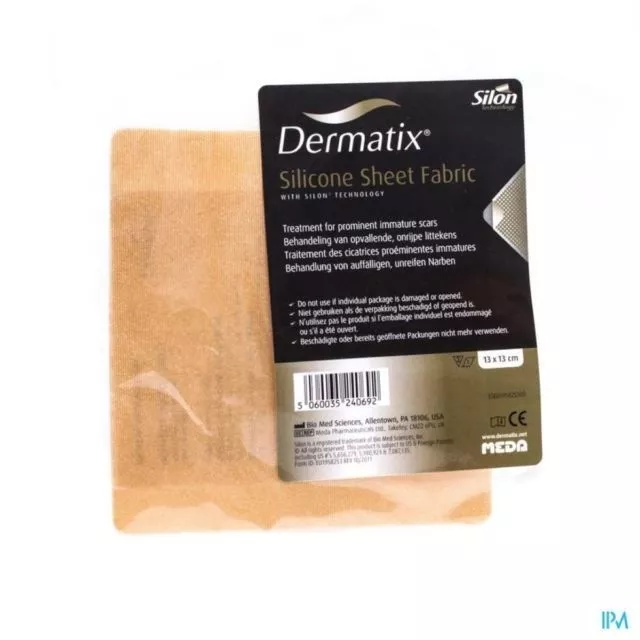 Dermatix Silicone Sheet Fabric Large 13cm x 13 cm  Scar Treatment 3