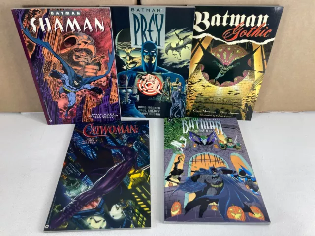 Batman Legends of Dark Knight tpb lot! Warner Books Shaman Prey Gothic b1726