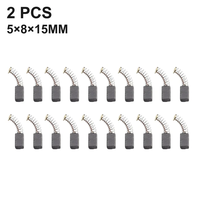 20 Balais De Charbon Pour Outil électrique – 7x17x17 Mm – Pour Meuleuse, Perceuse, Etc. – Rechange Moteur