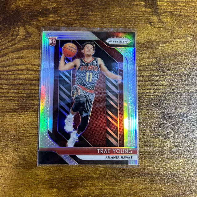 2018-19 Panini Prizm - Silver Prizm #78 Trae Young Rookie RC Hawks