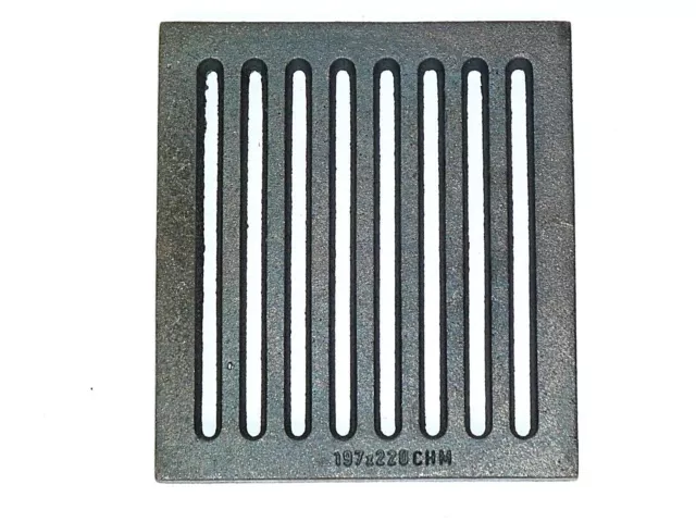 CHM GmbH® griglia per camino 19,7 x 22 cm griglia per colata griglia per forno griglia per cenere griglia per fuoco caminetti