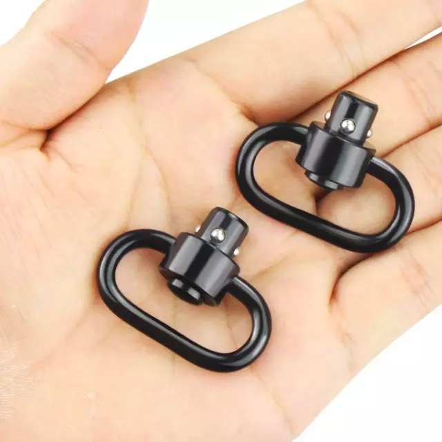 2-Pack QD Sling Swivel w/ Heavy Duty Mount-2 Quick Detach Push Button Attachment 3