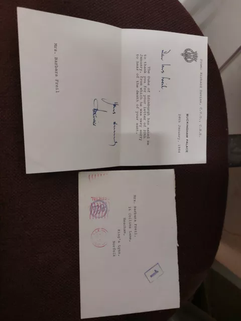 Letter From Duke Of Edinburgh  Buckingham Palace 2
