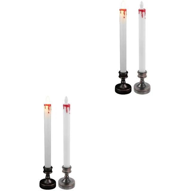4 pezzi luci a candela luci a batteria per decorazione casa