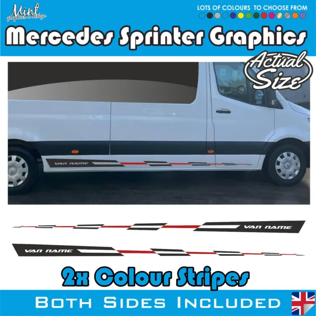 LWB Mercedes Benz Sprinter Camper Motorhome Stripes Decals Stickers Graphics 133