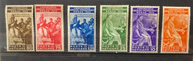 Vaticano 1935 Congresso Giuridico Internazionale serie completa 