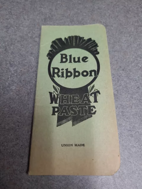 Blue Ribbon Wheat Paste Calendar Memo Book 1951-52