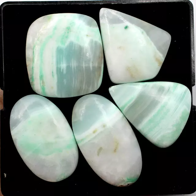 5 Pcs Natural Aragonite Untreated 38mm-45mm Cabochon Loose Gemstones Lot~291 Cts 2