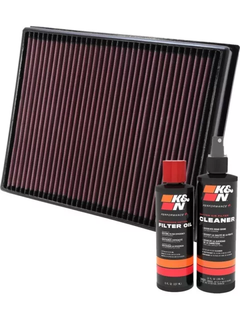 K&N Air Filter 33-2983 + Recharge Kit