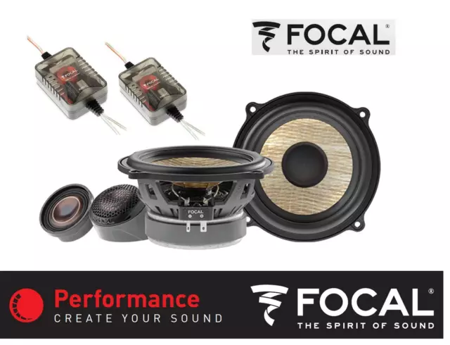 Focal PS130FE Lino Evo 13cm 2-Wege Componentes Sistema de Altavoces Kit 120Watt