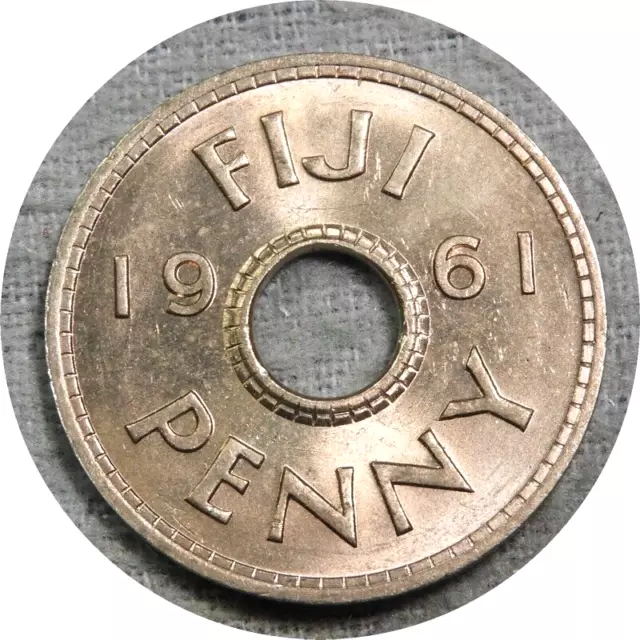 elf Fiji Islands 1 Penny 1961