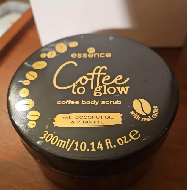 Essence Coffee To Glow Coffee Scrub 300ml New