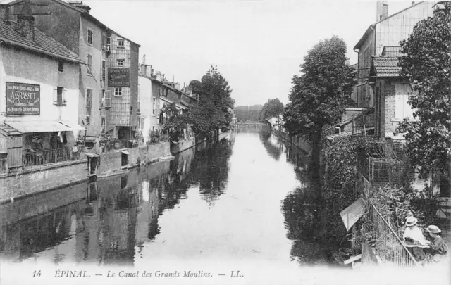 Cpa 88 Epinal Le Canal Des Grands Moulins