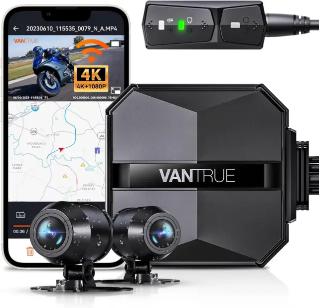 VANTRUE X4S 4K Dash Cam Front 5GHz WiFi, Single Front Real 4K 30FPS or 1080P  £239.99 - PicClick UK