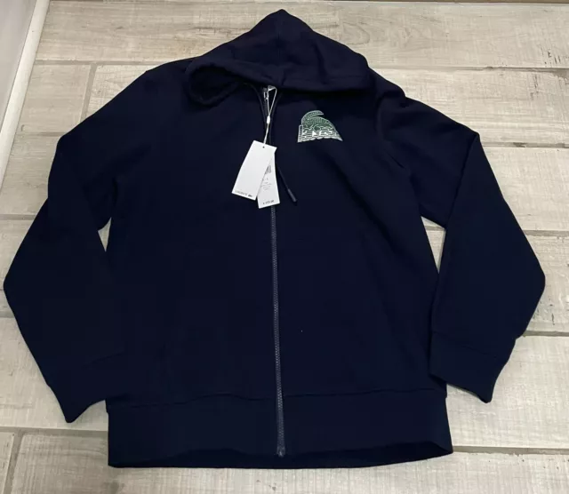 LACOSTE SPORT NAVY L Large  FULL ZIP HOODIE SWEATER MENS NEW