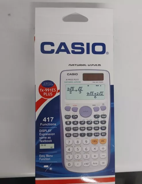 CASIO FX991ES PLUS  Scientific Calculator 417 FUNCTIONS UK