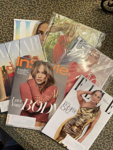 Lot X5 Magazine Bundle JENNIFER LOPEZ Magazines Brand New