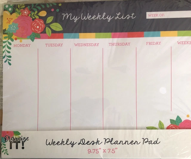 Zen & Flow 2024 Weekly Planner Desk Pad - 29x17.2 Inches, Undated, Habit Tracker, To-Do Lists, Spiral Bound