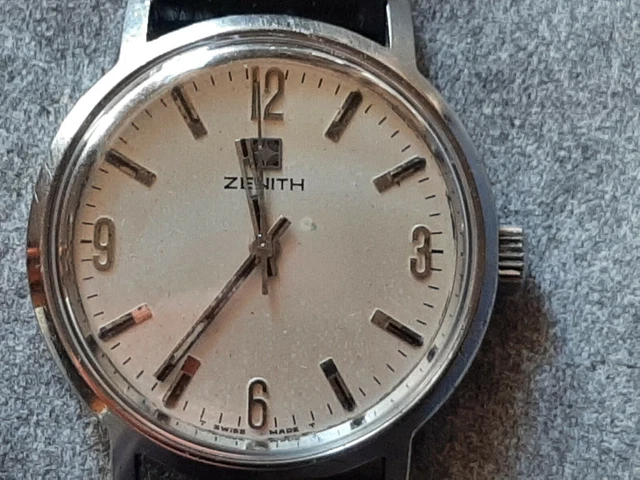 Zenith Surf Manuale Anni 70 Cal.2572, Cassa Inox ,Fondello A Vite, Corona Zenith