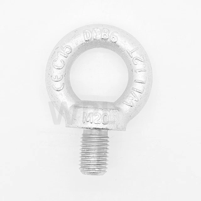 Female Threaded Eye Bolts M6 M8 M10 M12 M16 M20 Galvanized Steel Lifting Eye Nuts – Female Threaded Nut With Eye For Lifting & Rigging Galvanised Steel Eye Nuts - Foto 3