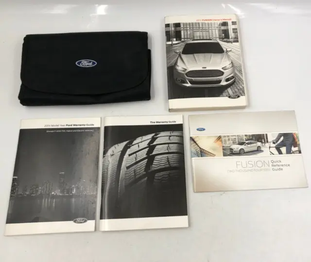 2014 Ford Fusion Owners Manual Handbook Set with Case OEM G02B05071