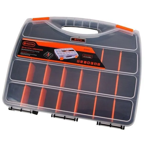 Tactix 22 Compartment Tool Storage Organiser Box Multi-Purpose Heavy Duty Nails