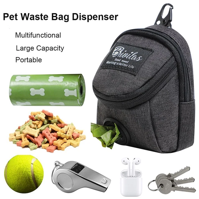 Bolsa de entrenamiento para perros bolsa de caca soporte para perros bolsa de golosinas bolsa dispensador de desechos para mascotas