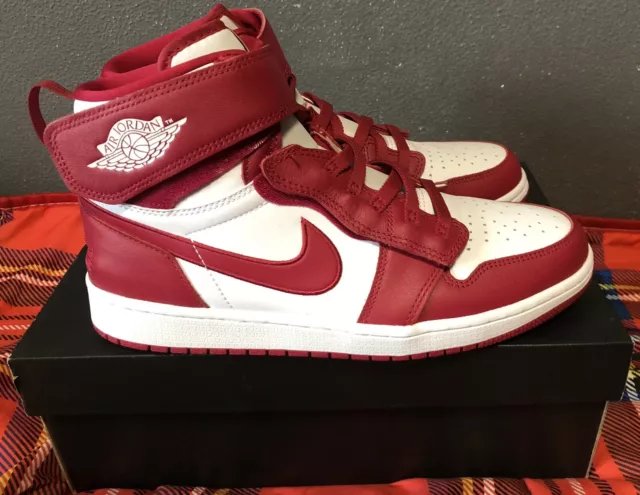 Scarpe Air Jordan 1 Hi Flyease, colore Cardinal Red, Nuove con scatola,numero 44 3