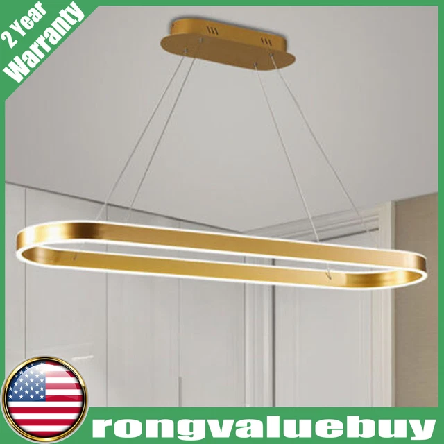 LED Modern Chandelier Hanging Dining Room Pendant Light Ceiling Lamp Fixture